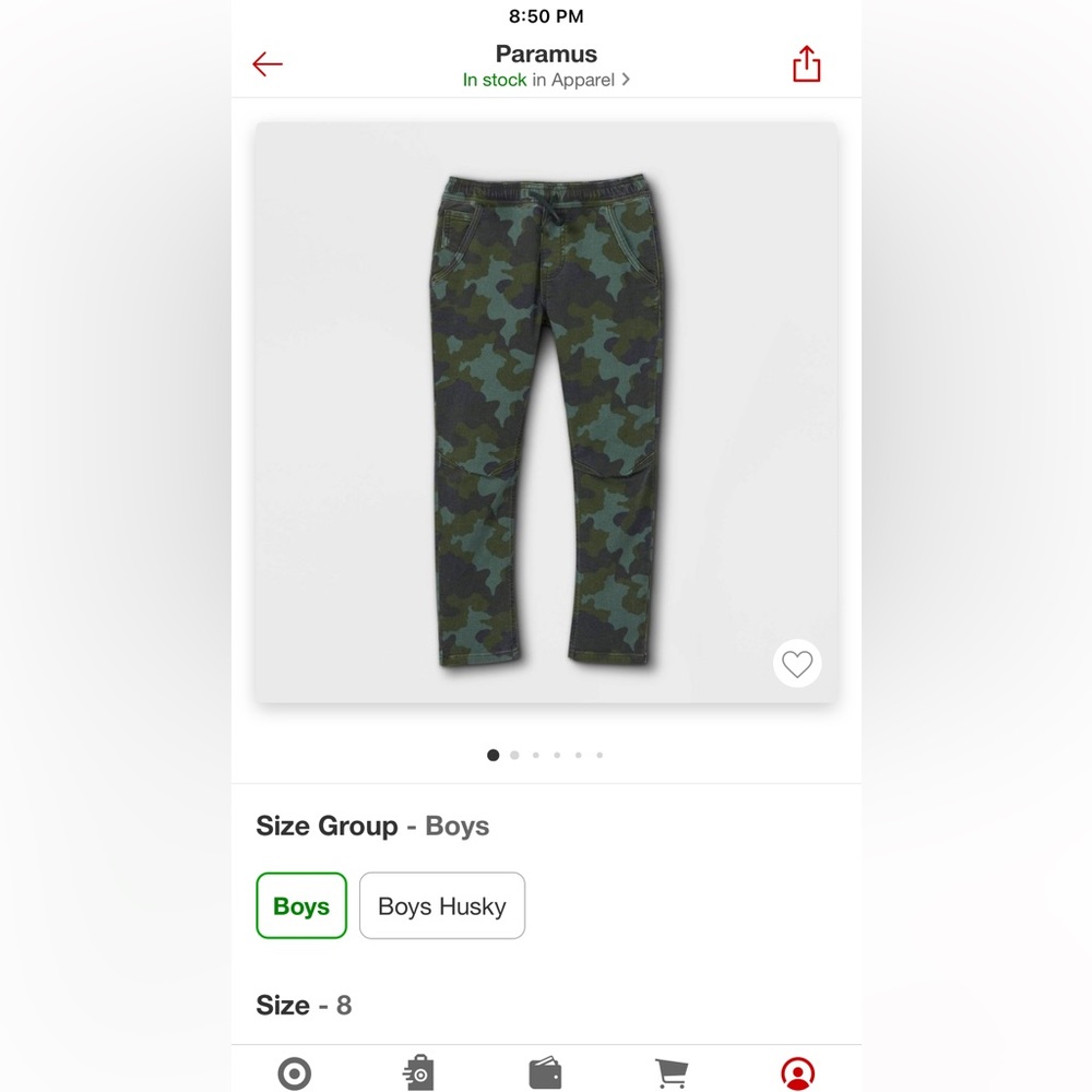 Boys Cat & Jack Camo Denim Pants